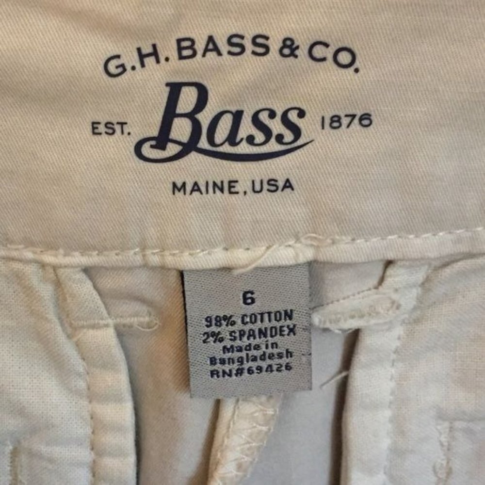 G.H. Bass & Co. Womens Classic Bermuda Shorts Size 6 Khaki Tan NWT Timeless - Picture 5 of 7